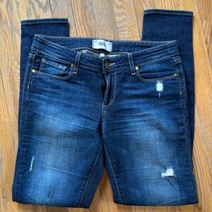Paige Distressed Verdugo Ultra skinny jeans